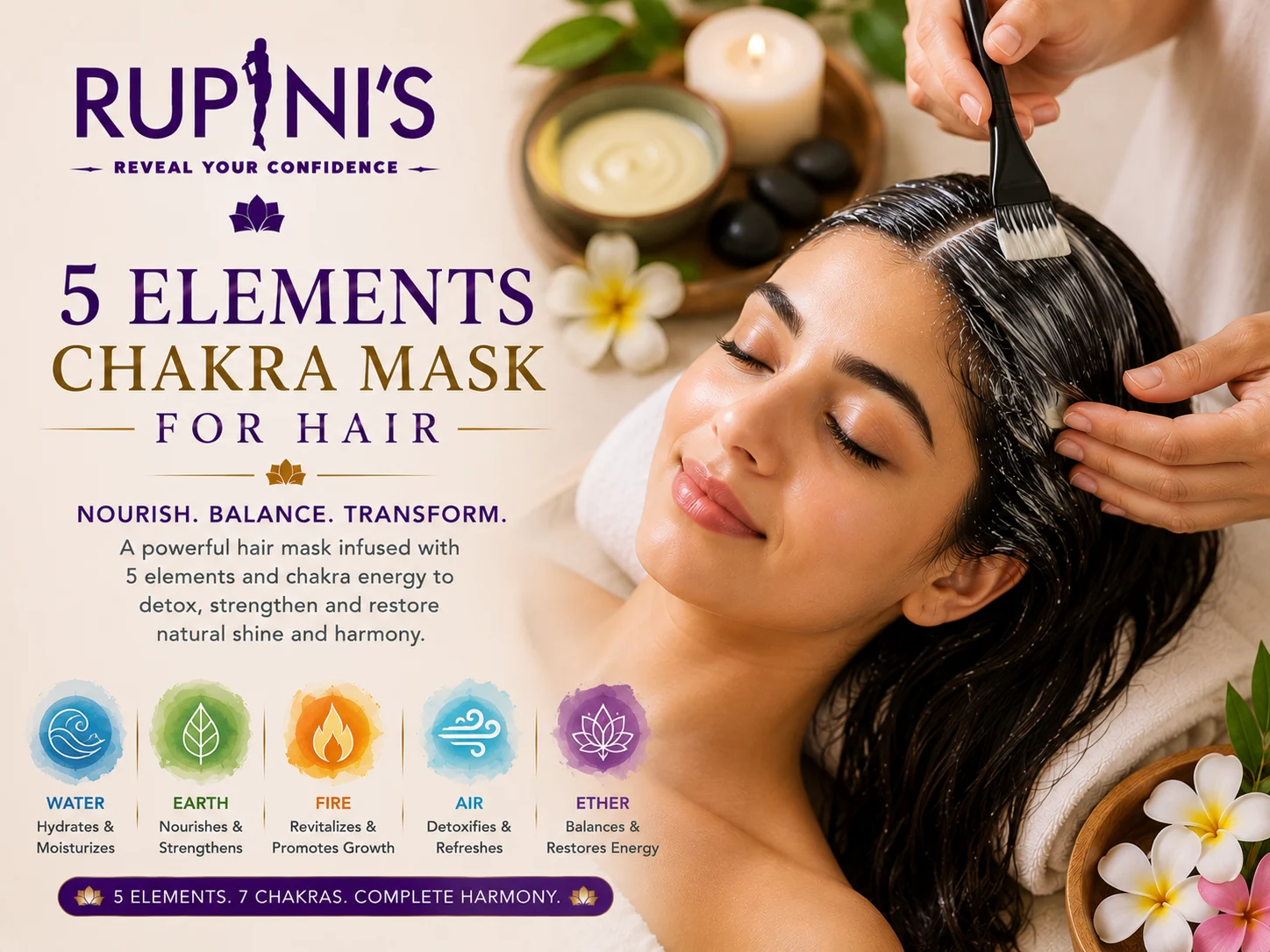 5 elements chakra mask for hair
