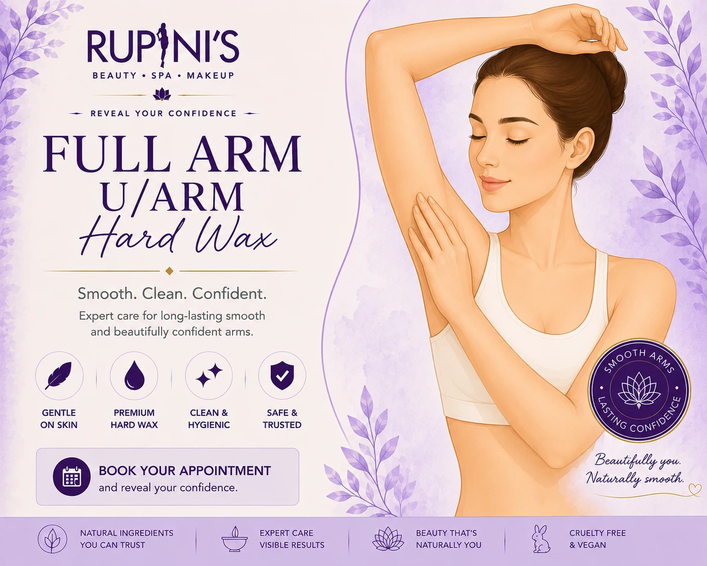 Full Arm U/Arm Hard Wax