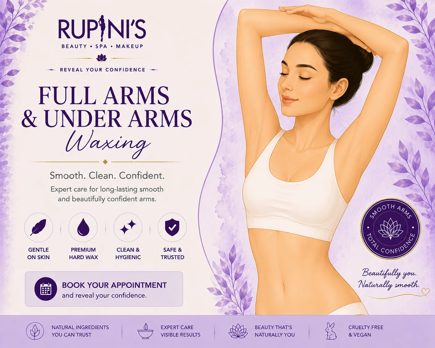 Full Arms & Under Arms Waxing