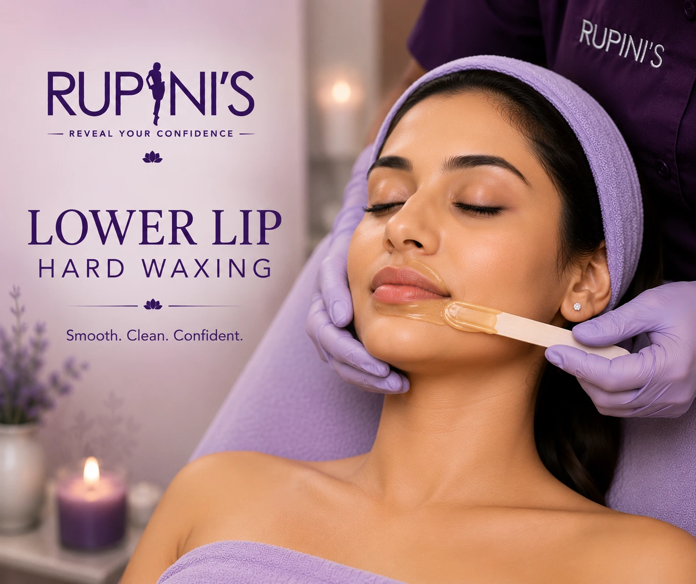 Lower Lip Hard Waxing