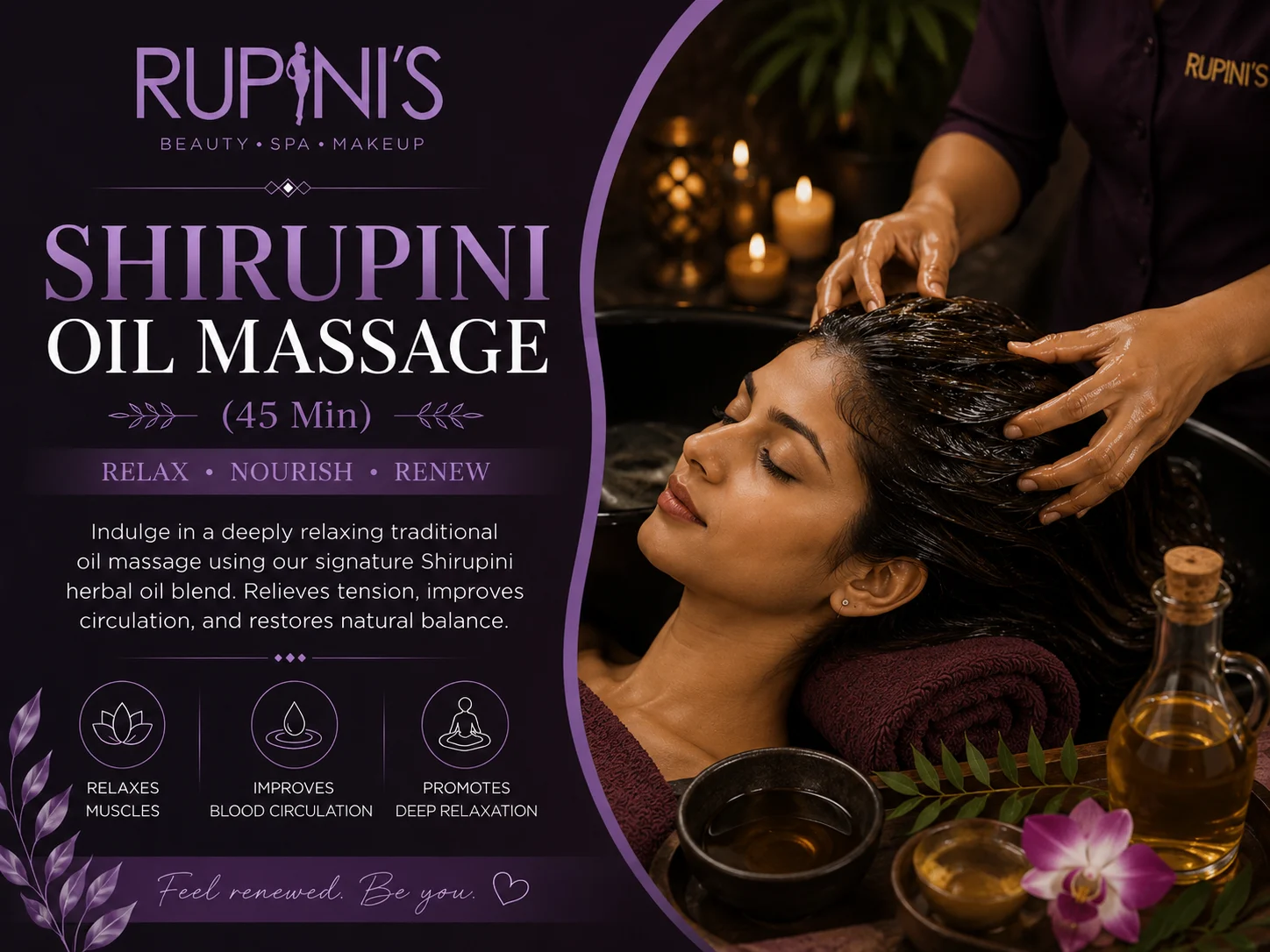 Shirupini Oil Massage (45Min)